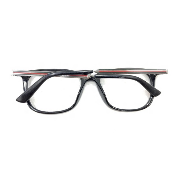 Gucci GG 1151 CVS Black Silver Green Red Eyeglasses Frames 52-18 145 Italy - Picture 11 of 12